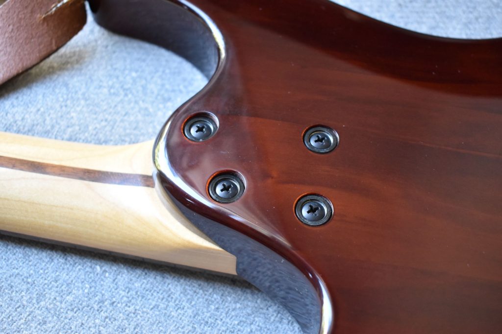 Black BoltOn Neck Guitar screws and inserts for Ibanez BoltOn 40/35mm