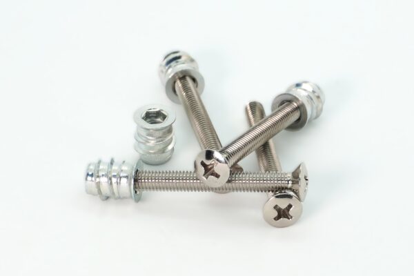 Nickel Plated Bolt-On Neck Guitar Screws and Inserts for Strat, Tele and Bass , different sizes - Image 2